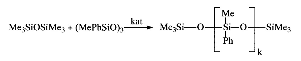 Способ получения метил(фенил) силоксановых олигомеров с концевыми трифенилсилильными группами (патент 2643367)