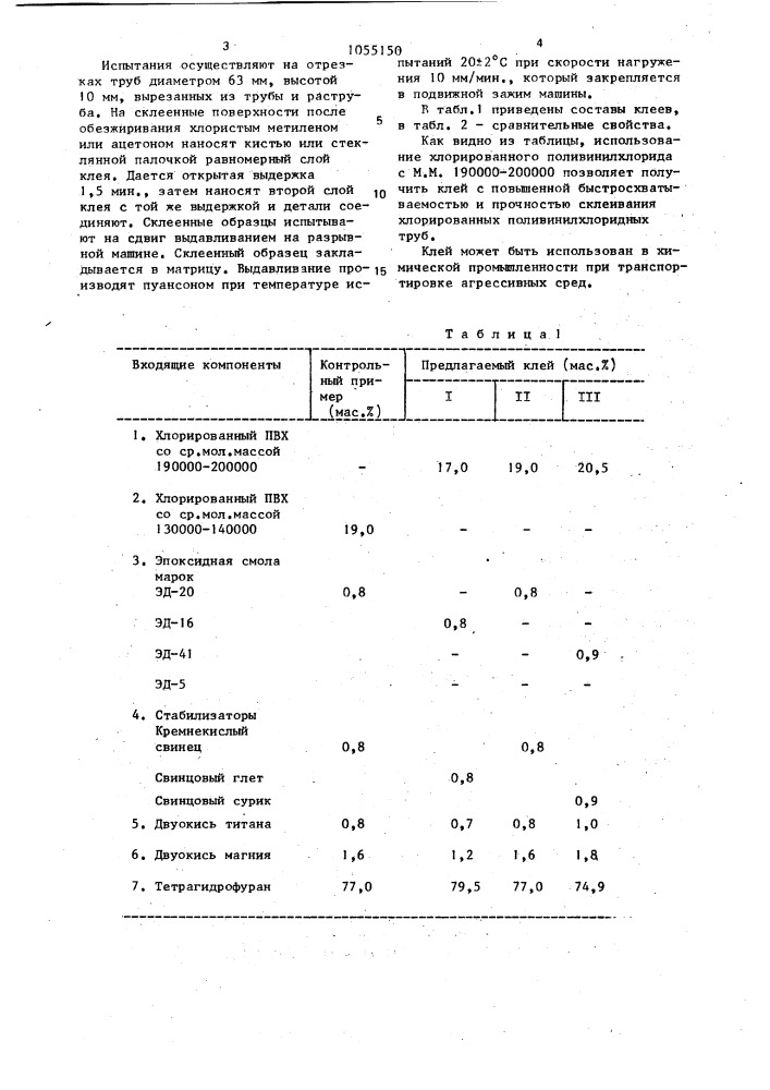 Клеевая композиция (патент 1055150)