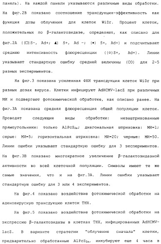 Фотохимическая интернализация для опосредованной вирусом доставки молекулы в цитозоль (патент 2317827)
