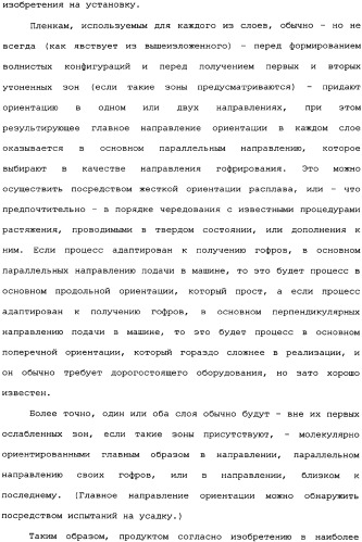 Слоистые пластики из пленок, имеющие повышенную изгибную прочность во всех направлениях, и способы и установки для их производства (патент 2336172)