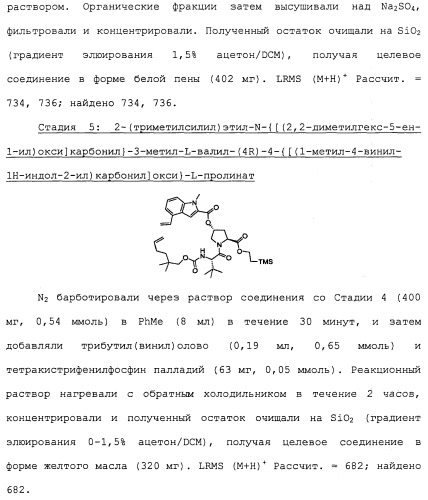 Ингибиторы hcv ns3 протеазы (патент 2468029)