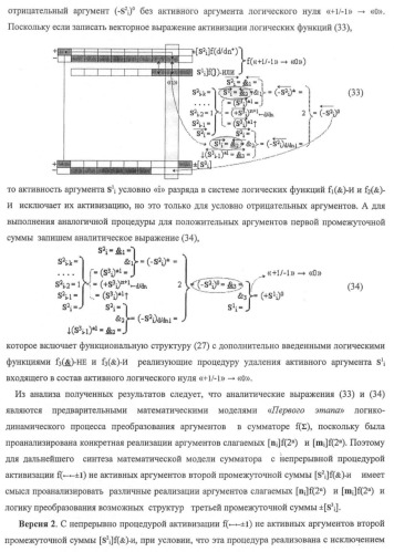Функциональная структура предварительного сумматора f ([ni]&amp;[ni,0]) условно &quot;i&quot; и &quot;i+1&quot; разрядов &quot;k&quot; группы параллельно-последовательного умножителя f ( ) для позиционных аргументов множимого [ni]f(2n) с применением арифметических аксиом троичной системы счисления f(+1,0,-1) (варианты русской логики) (патент 2439658)