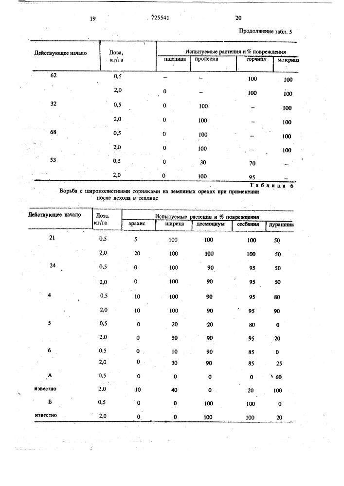 Гербицидное средство (патент 725541)