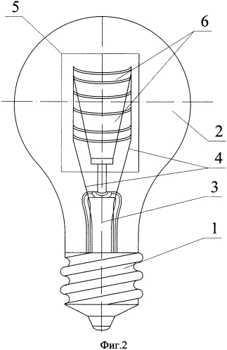 Электрическая лампа накаливания (патент 2568664)