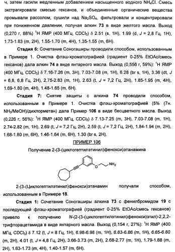 Соединения, представляющие собой алкинилфенильные производные, для лечения офтальмических заболеваний и расстройств (патент 2470910)