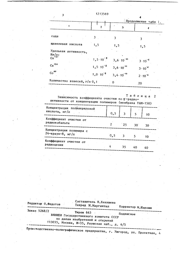 Способ обработки моющих растворов (патент 1213569)