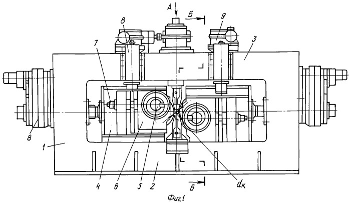 Двухвалковая клеть винтовой прокатки со станиной закрытого типа (патент 2288793)