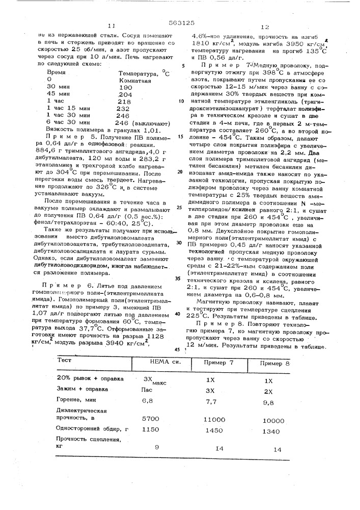 Способ получения поли(алкилентримеллитат имида) (патент 563125)