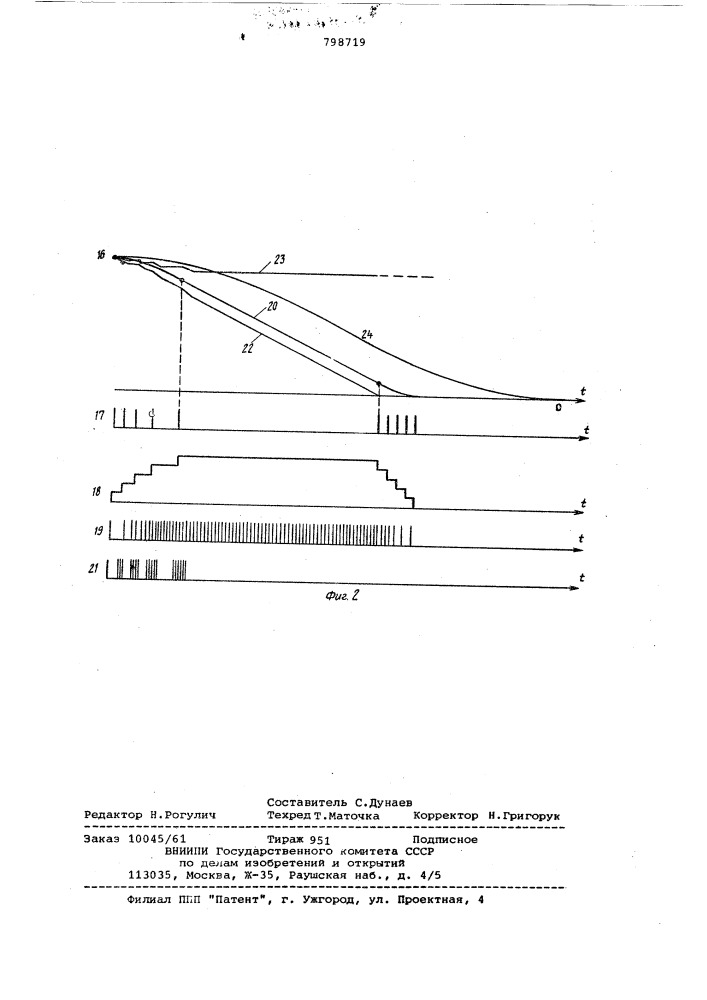 Устройство для управления позицион-ным дискретным приводом (патент 798719)