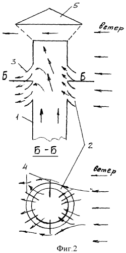 Дефлектор ветра для вентиляционных и дымовых труб (варианты) (патент 2447367)