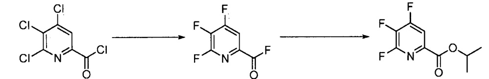 Способ получения 4-амино-5-фтор-3-галоген-6-(замещенных)пиколинатов (патент 2632203)