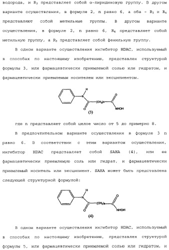 Способы лечения рака с использованием ингибиторов hdac (патент 2356547)