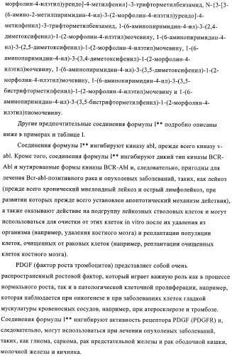 Производные пиримидиномочевины в качестве ингибиторов киназ (патент 2430093)