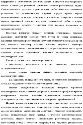 Рентгенофлуоресцентный анализатор состава и скорости газожидкостного потока (патент 2377547)