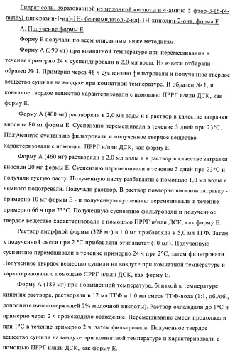 Кристаллические и другие формы солей, образованных из молочной кислоты и 4-амино-5-фтор-3-[6-(4-метилпиперазин-1-ил)-1н-бензимидазол-2-ил]-1н-хинолин-2-она (патент 2425041)