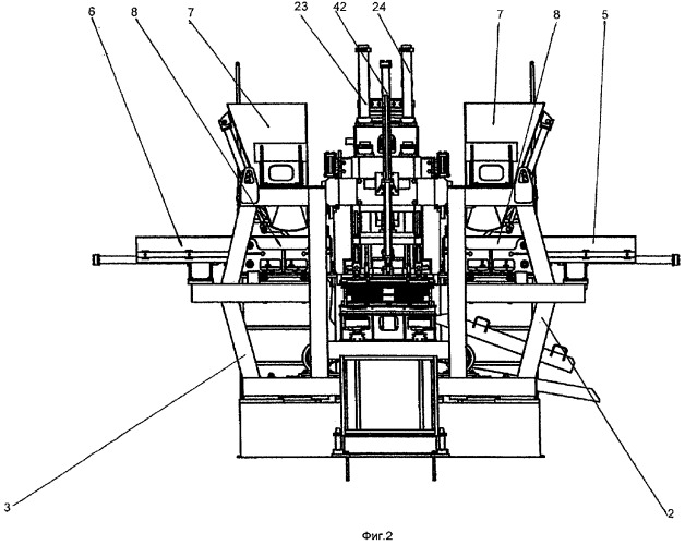 Агрегат для формования изделий из полусухих строительных смесей (патент 2279974)
