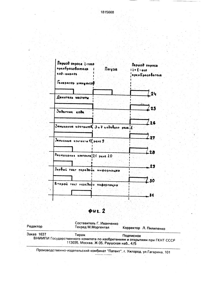 Устройство для передачи информации (патент 1815668)