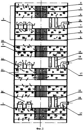 Перекрестноточный контактор-озонатор (патент 2315720)