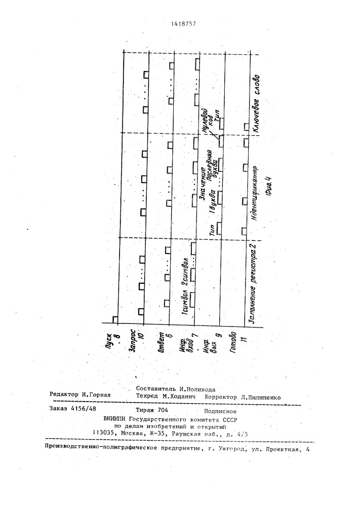 Устройство для лексического анализа программ (патент 1418757)