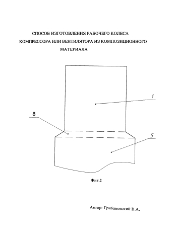 Способ изготовления рабочего колеса компрессора или вентилятора из композиционного материала (патент 2586553)