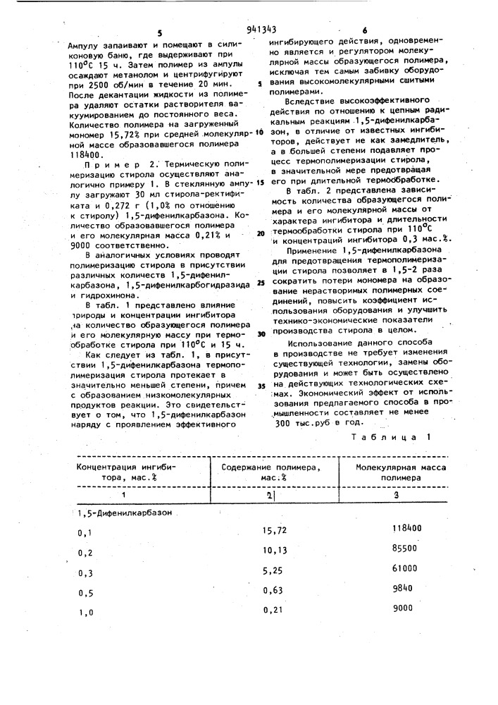 Способ предотвращения термополимеризации стирола (патент 941343)