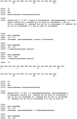 Соединения агонисты рецептора глюкагоноподобного белка-1 (glp-1r) (патент 2432361)