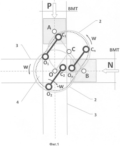 Бесшатунный механизм преобразования движения (патент 2420680)
