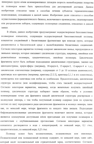 Полимеры на основе циклодекстрина для доставки терапевтических средств (патент 2332425)