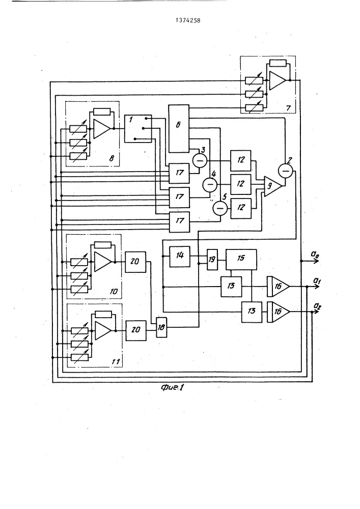 Устройство для решения обратной задачи теплопроводности (патент 1374258)