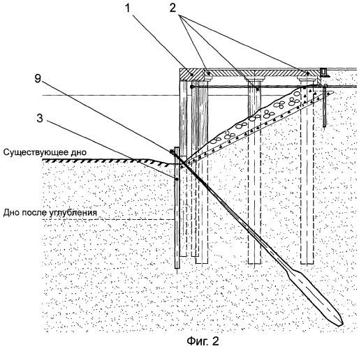 Способ реконструкции причальных сооружений эстакадного типа (патент 2281358)