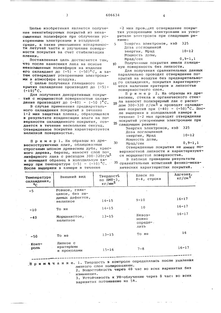 Способ получения покрытий на изделиях из дерева (патент 606634)