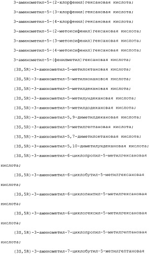 Производные прегабалина для лечения приливов (патент 2353358)