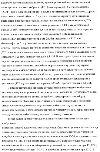 Способы упаковки олигонуклеотидов в вирусоподобные частицы рнк-содержащих бактериофагов (патент 2476595)