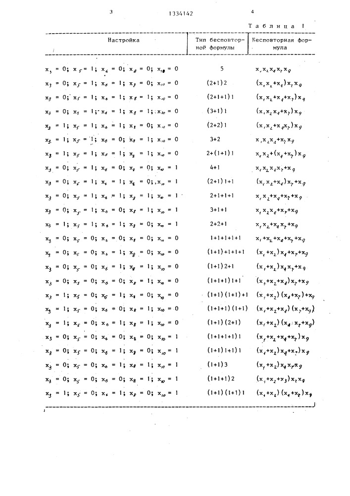Многофункциональный логический модуль (патент 1334142)