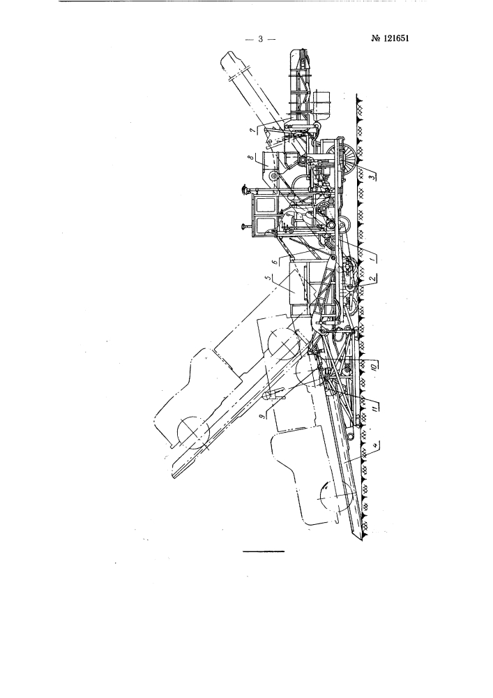 Устройство для разгрузки несамосвальных автомашин опрокидыванием и укладки свеклы в бурты (патент 122651)