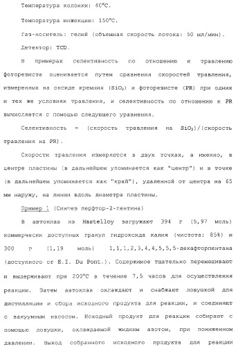 Газ для плазменной реакции, способ его получения, способ изготовления электрической или электронной детали, способ получения тонкой фторуглеродной пленки и способ озоления (патент 2310948)