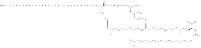 Длительно действующие агонисты рецепторов y2 и(или) y4 (патент 2504550)