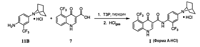 Твердые формы n-(4-(7-азабицикло[2.2.1]гептан-7-ил)-2-(трифторметил)фенил)-4-оксо-5-(трифторметил)-1,4-дигидрохинолин-3-карбоксамида (патент 2568608)