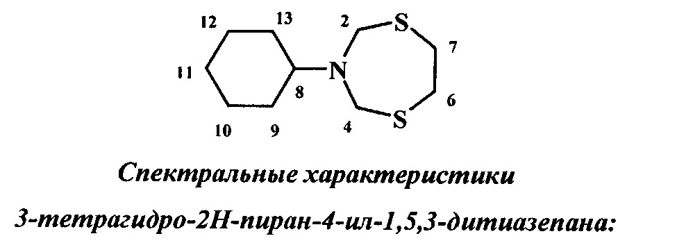 Способ получения n-циклоалкилзамещенных 1,5,3-дитиазепанов (патент 2664654)