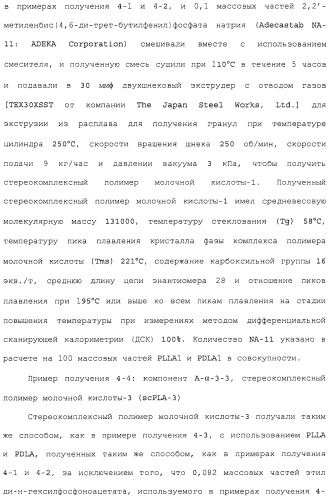 Композиция полимера молочной кислоты и формованное изделие из данной композиции (патент 2485144)