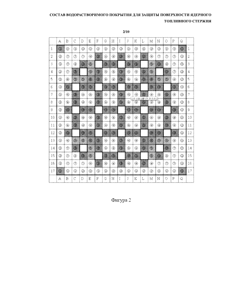 Состав водорастворимого покрытия для защиты поверхности ядерного топливного стержня (патент 2642667)