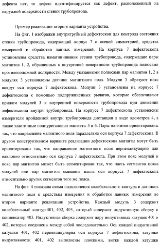 Внутритрубный дефектоскоп (варианты) и способ его применения (патент 2400738)