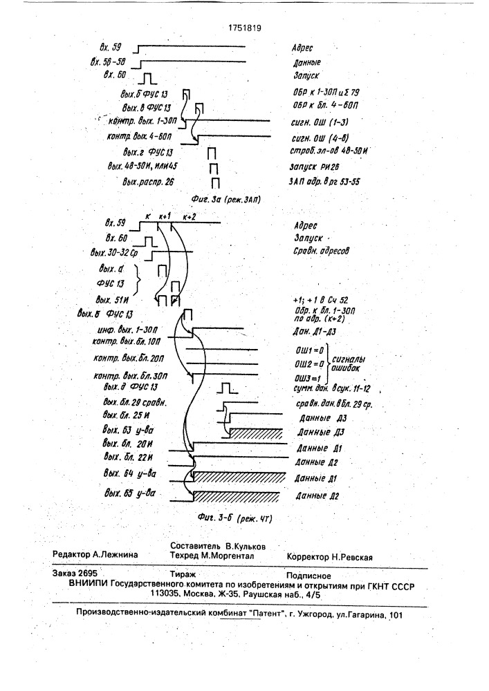 Резервированное запоминающее устройство (патент 1751819)