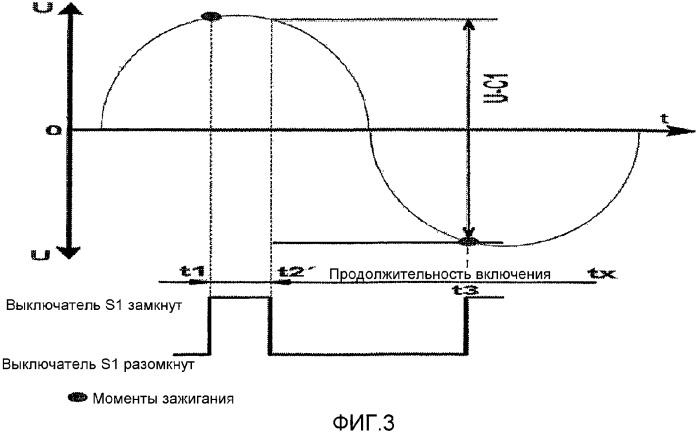 Схема зажигания с регулируемым напряжением зажигания (патент 2347332)