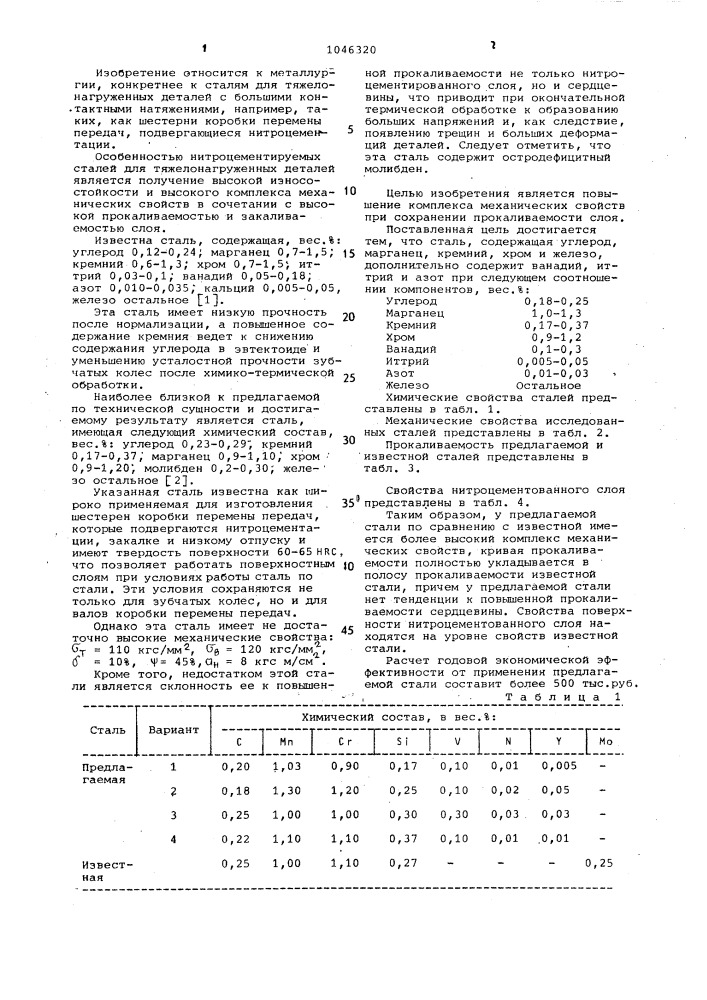 Конструкционная сталь (патент 1046320)