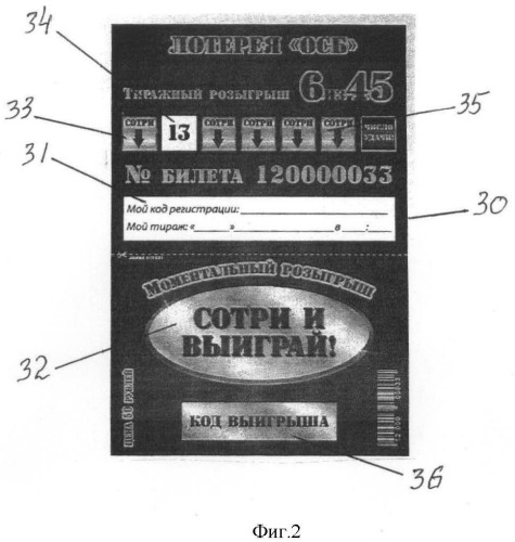 Способ проведения лотереи и электронный лотерейный комплекс (патент 2472224)