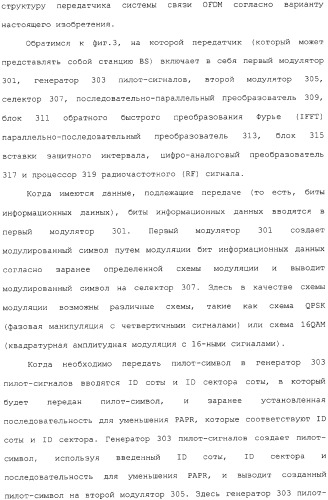 Устройство и способ передачи/приема пилот-сигнала в системе связи, использующей схему ofdm (патент 2333606)