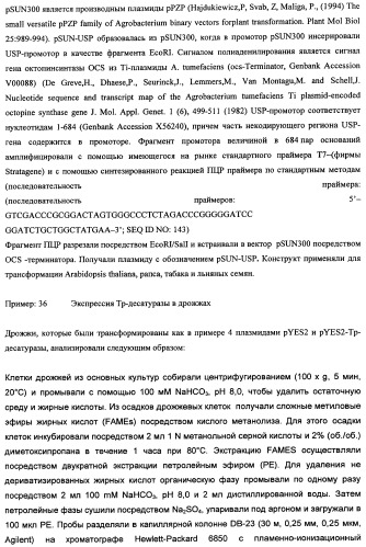 Способ получения полиненасыщенных кислот жирного ряда в трансгенных организмах (патент 2447147)