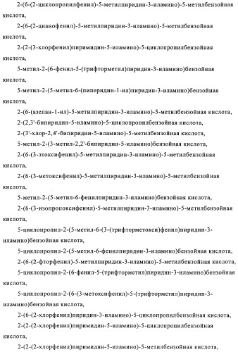 Производные азабифениламинобензойной кислоты в качестве ингибиторов dhodh (патент 2481334)