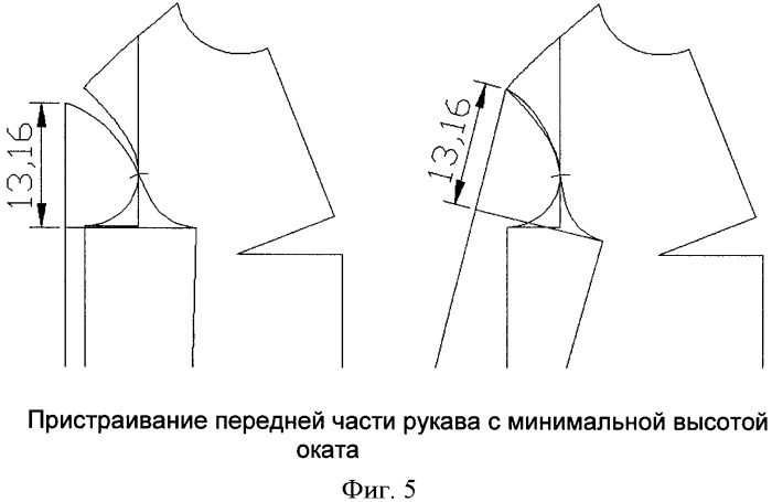 Способ проектирования конструкций изделий с рукавом покроя реглан (патент 2423898)